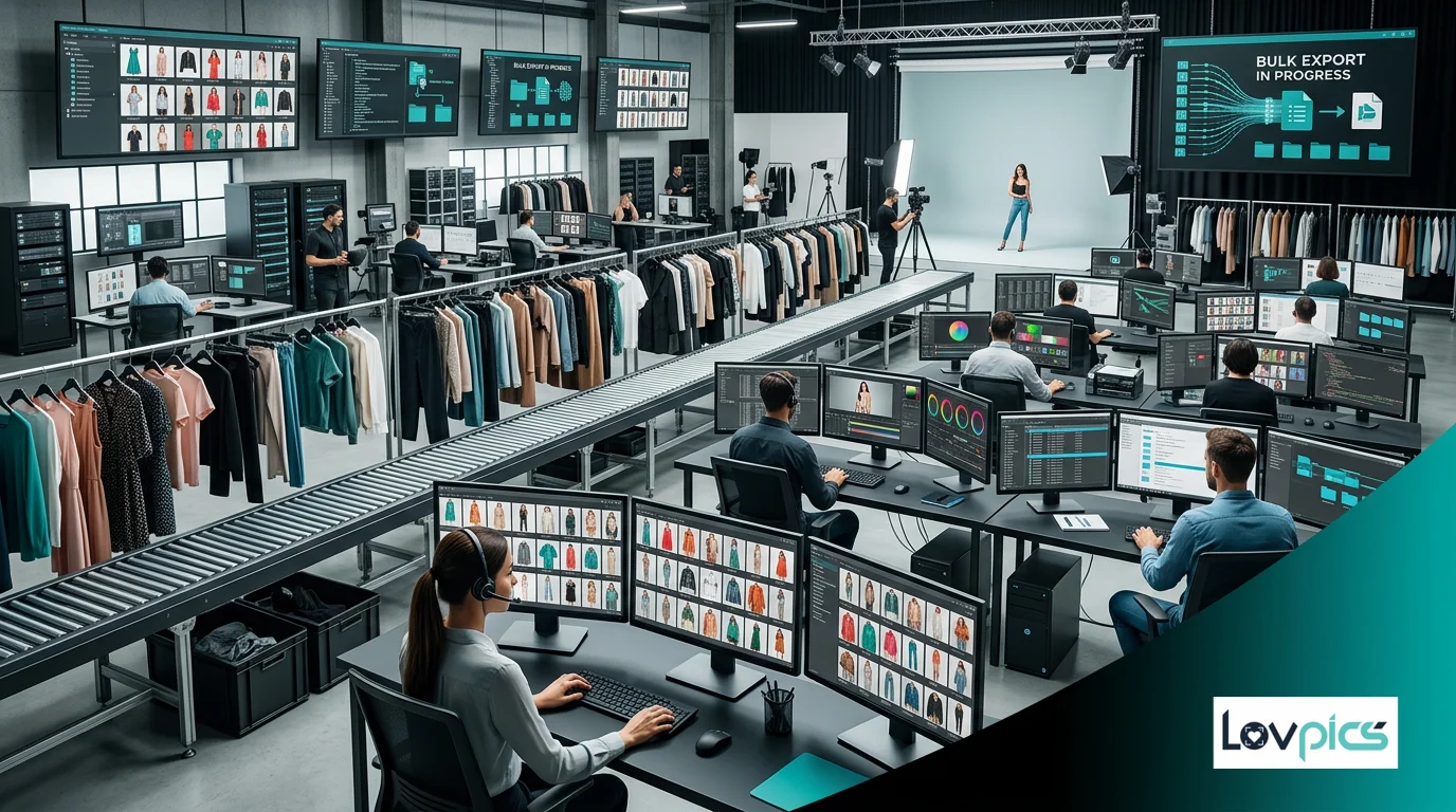 Bulk Image Export for Fashion Models