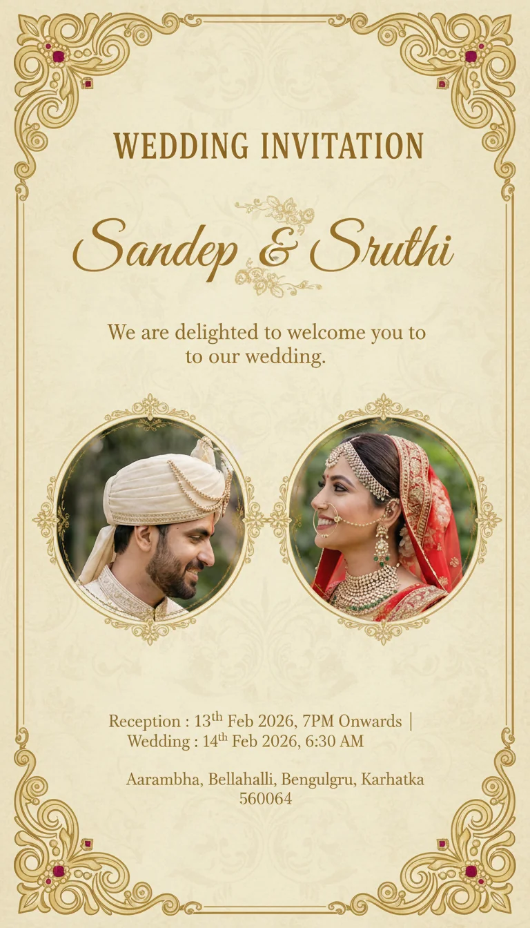 AI invitation generator preview